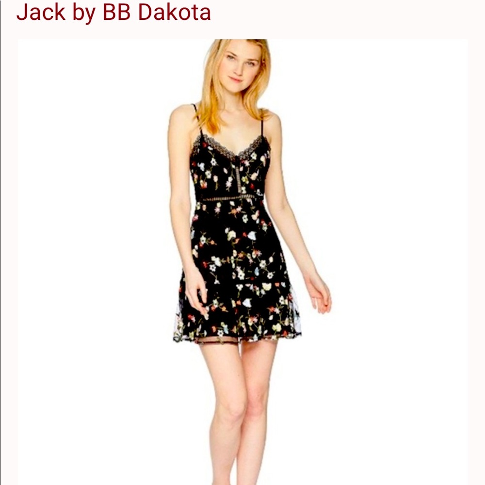 Floral lacy mini dress